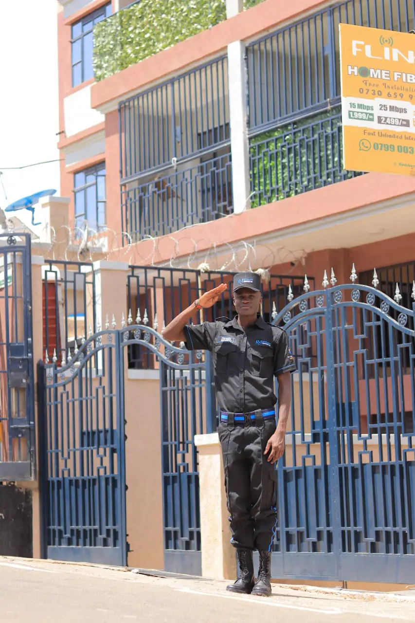 Manned security team on site